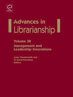 cover image of Advances in Librarianship, Volume 38